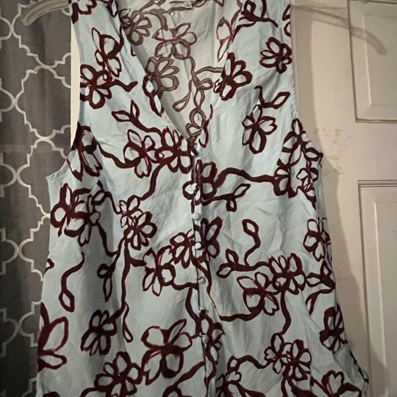 Madewell Summer Sleeveless Summer Blouse Size 10 - Picture 6 of 7